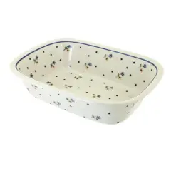Blue Rose Polish Pottery 174 Zaklady Loaf Baker