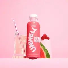 Unwell Hydration Protein Drink with Electrolytes and 10g Whey Protein Isolate Raspberry Melon - 16.9 fl oz