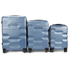 Mirage Luggage Maggie ABS Hard shell Lightweight 360 Dual Spinning Wheels Combo Lock 28" 24", 20" 3 Piece Luggage Set