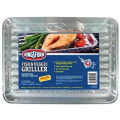 Kingsford Aluminum Grilling Pan 16 in. L X 11.75 in. W 4 pk