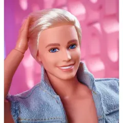 Barbie: The Movie Collectible Ken Doll Wearing Denim Matching Set