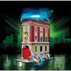 Playmobil Ghostbusters Playmobil 9219 Firehouse 228 Piece Building Set