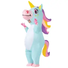 Joyfy Halloween Unicorn Inflatable Costume Family Unicorn Inflatable Blow Up Costume for Halloween Dress up Party