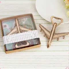 2 PCS Alloy Plane Design Bottle Opener Best Wedding Gift and Party Favors