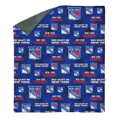 NHL New York Rangers 60"x70" Uplift Chenille Throw Blanket