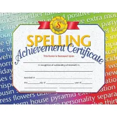 Hayes Publishing Spelling Achievement Certificate 30 Per Pack 3 Packs (H-VA676-3)