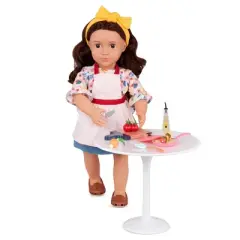 Our Generation Rayna Posable 18" Food Truck Doll & Storybook