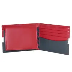 Tommy Hilfiger Men's Leather Americana Stripe Bifold Wallet