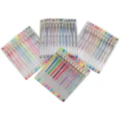 Gel Pens Medium Point .8mm 48/Pkg-12 Each Glitter, Neon, Metallic & Swirl