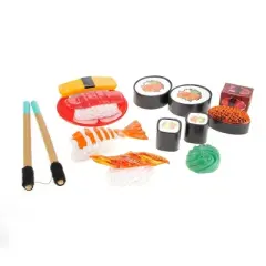 AZ  Import Japanese Sushi Dinner Bento Box Pretend Play Cutting Food Set 21pcs