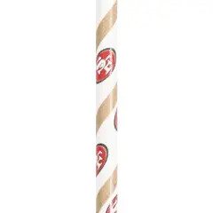 72ct San Francisco 49ers Football Paper Straws