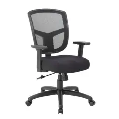 Task Chair Synchro-Tilt Black - Boss Office Products