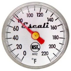 Escali Instant Read Dial Thermometer: Stainless Steel Food & Meat Thermometer, Reads Celsius & Fahrenheit, 0-220&deg;F Range