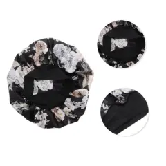 Unique Bargains High Elasticity Print Shower Cap 1 Pc