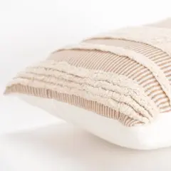 14"x20" Oversize Modern Farmhouse Lumbar Throw Pillow Cover - Rizzy Home