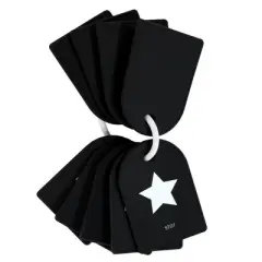 Hudson Baby Infant and Toddler High Contrast Flash Cards, Black White, One Size