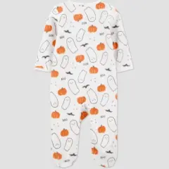 Carter's Just One You&reg; Baby Halloween Pumpkins/Ghosts Sleep N' Play - White