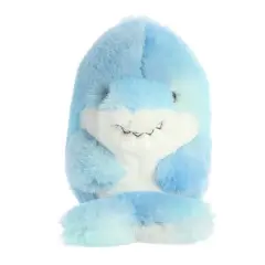 Aurora Mini Sutton Shark Rolly Pet Round Stuffed Animal Blue 5"