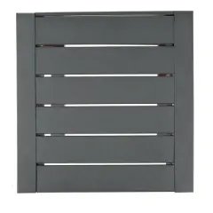 FURNIinspire Patio End Table, C-Shaped Side Table, Compact, Stylish, and Versatile, Gray, 15"*14.5"*24"