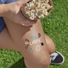 NFL Detroit Lions Temporary Tattoo Marker - 3pk