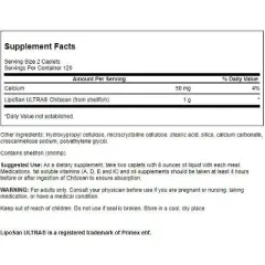 Swanson Weight Loss Supplements Liposan Ultra Chitosan 500 mg 240 Cplts