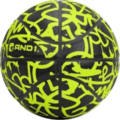 AND1 Fantom Graffiti 29.5 Rubber Basketball : Youth Sized Streetball for Indoor and Outdoor Use, Deep Channel Construction and Durability
