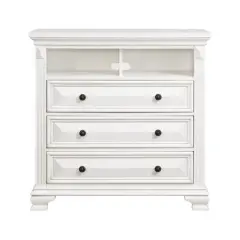 Trent Media Chest White - Picket House Furnishings