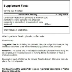 Swanson Maximum Strength Plant Sterols - Featuring Cardioaid Phytosterols, 60 Softgels