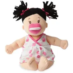 Manhattan Toy Baby Stella Black Hair Soft First Baby Doll, 15-Inch
