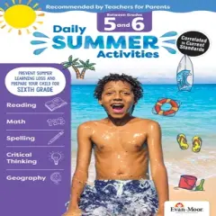 Evan-Moor Daily Summer Activities Workbook, 144 Pages, Grades 5 to 6