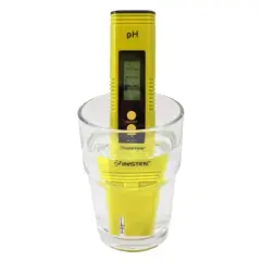 Insten - Digital pH Meter Tester Pen for Water Hydroponics, High Accuracy, Pocket Size, 0-14 pH Measurement Range