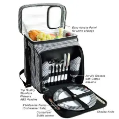 Picnic at Ascot Soft Sided Cooler with Two Person Picnic Set
