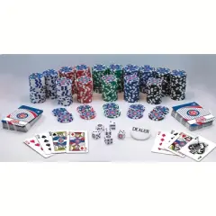 MasterPieces Casino Style 300 Piece Poker Chip Set - MLB Chicago Cubs