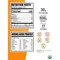 BulkSupplements Organic Rice Protein Powder