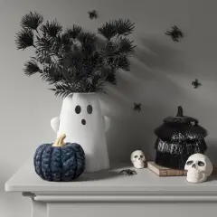 13.75" Large Metal Ghost Planter Halloween Decorative Prop White - Hyde and EEK! Boutique&trade;