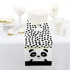 Big Dot of Happiness Party Like a Panda Bear - Petite Baby Shower or Birthday Party Paper Table Runner - 12 x 60 inches