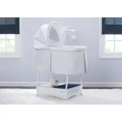 Delta Children Serta iComfort Hands-Free Auto-Glide Bedside Bassinet Portable Crib Features Silent Smooth Gliding Motion That Soothes Baby - Cameron
