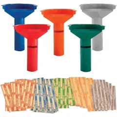 Nadex Coins&trade; Easy-Wrap Coin Stacking Tubes in Multicolored