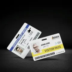 Avery Durable Wide ID Badges for Lanyards, Laser Printable on Both Sides, Blank White, 80 Total, 3.375" x 2.125" (61611)