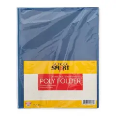 School Smart Take Home Folder, Blue, Set of 24