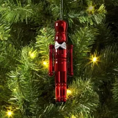 Christmas Plastic Nutcracker Ornament Red - Wondershop&trade;