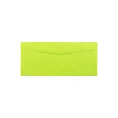 JAM Paper #10 Window Envelope 4 1/8" x 9 1/2" Ultra Lime Green 25/Pack (5156480)