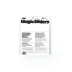 Magic Sliders 102pk Ultra HD Self-Stick Adhesive Pads Brown
