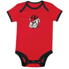 NCAA Georgia Bulldogs Infant Boys' Short Sleeve 3pk Bodysuit Set