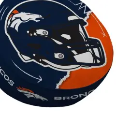 NFL Denver Broncos Split Helmet Circle Plushlete Pillow