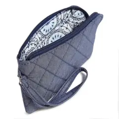 Vera Bradley Women's Outlet Denim Zip-Top ID Case