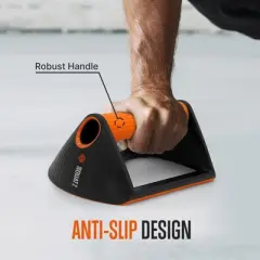 SQUATZ Multi-Function Push-Up Rack - Sturdy Handles with Elastic Resistance Bands - Ideal for Home Gym Workouts