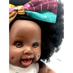 Orijin Bees Fro Love 12" Baby Bee Doll - Black Hair with Brown Eyes