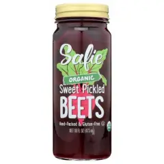 Safie Organic Sweet Pickled Beets - Case of 6/16 oz