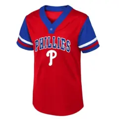 MLB Philadelphia Phillies Girls' Henley Jersey